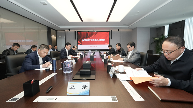 中國有研召開黨委理論學(xué)習(xí)中心組集體學(xué)習(xí)研討會(huì)議